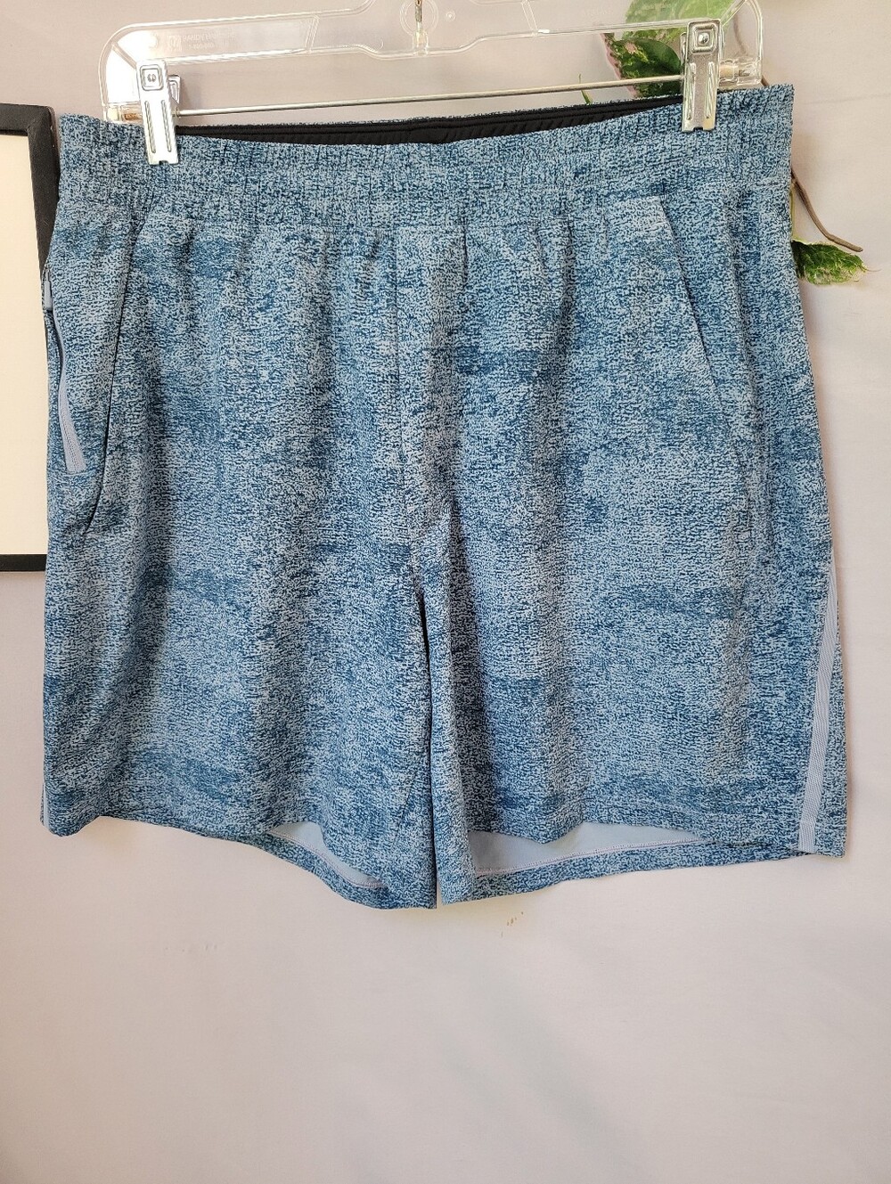 Lululemon Pace Breaker Linerless Short 7" Infuse Texture Chambray Multi L